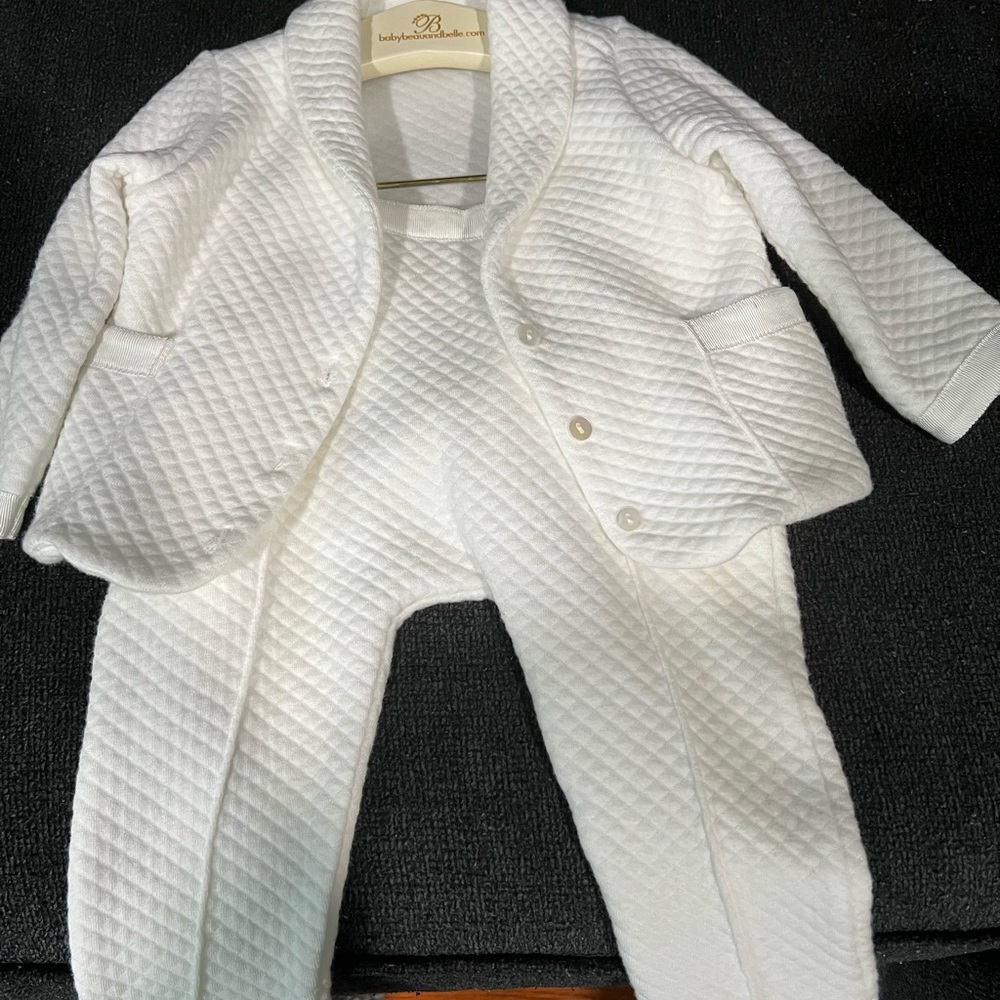 Baptism outfit from baby beau and belle.com